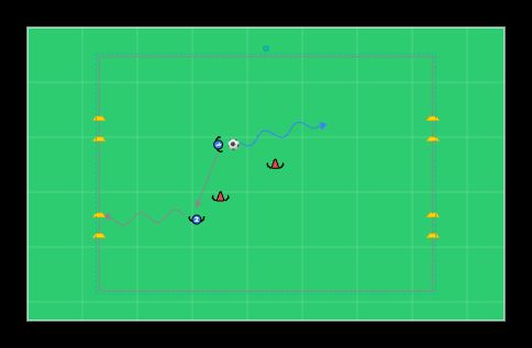 2v2 porttipeli - jalkapalloharjoite