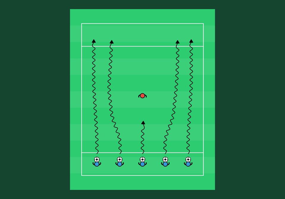 Qui a peur du défenseur ? Les joueurs pris aident les défenseurs - exercice de football
