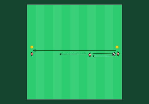 Three-player warm-up passing 3/3