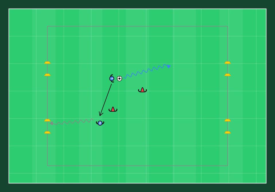 2v2 gate game - football drill